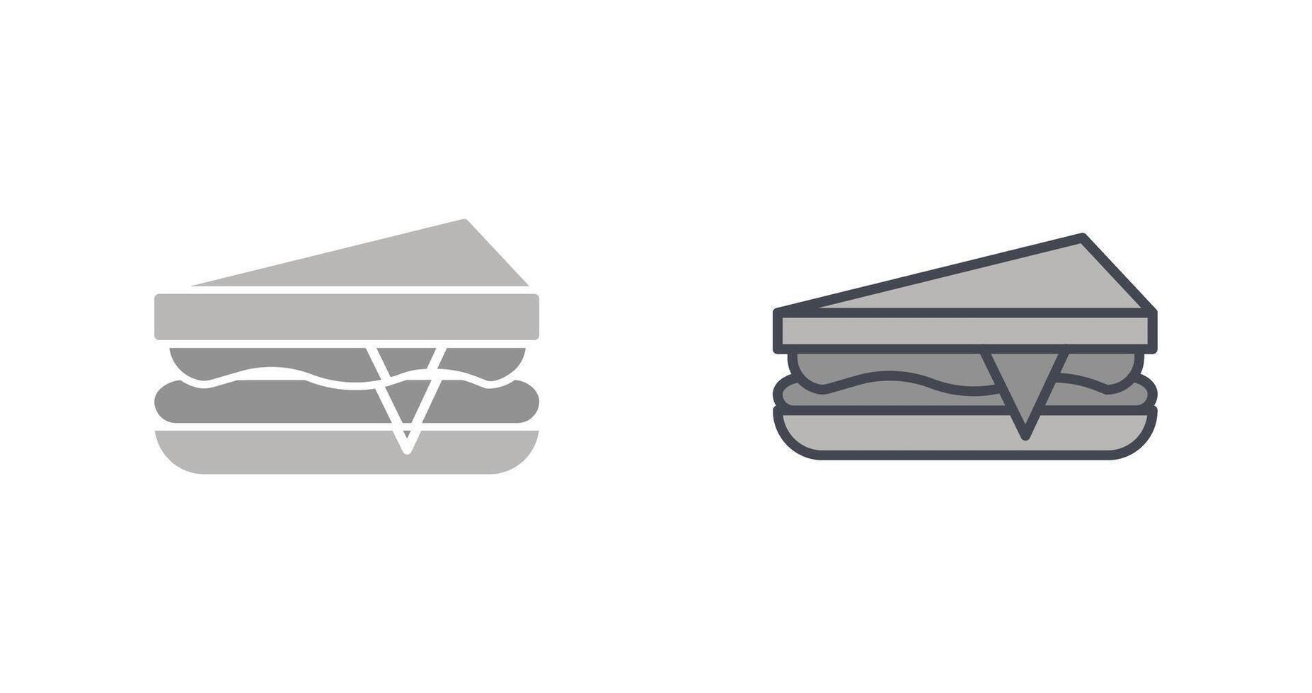 Sandwich-Icon-Design vektor