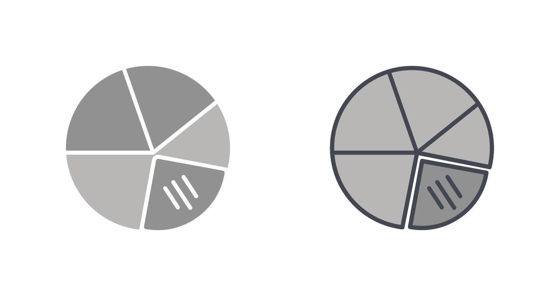 Kreisdiagramm-Icon-Design vektor