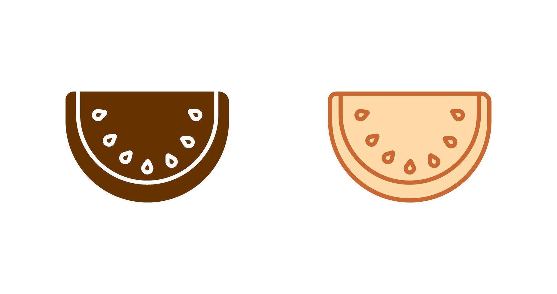 vattenmelon ikon design vektor