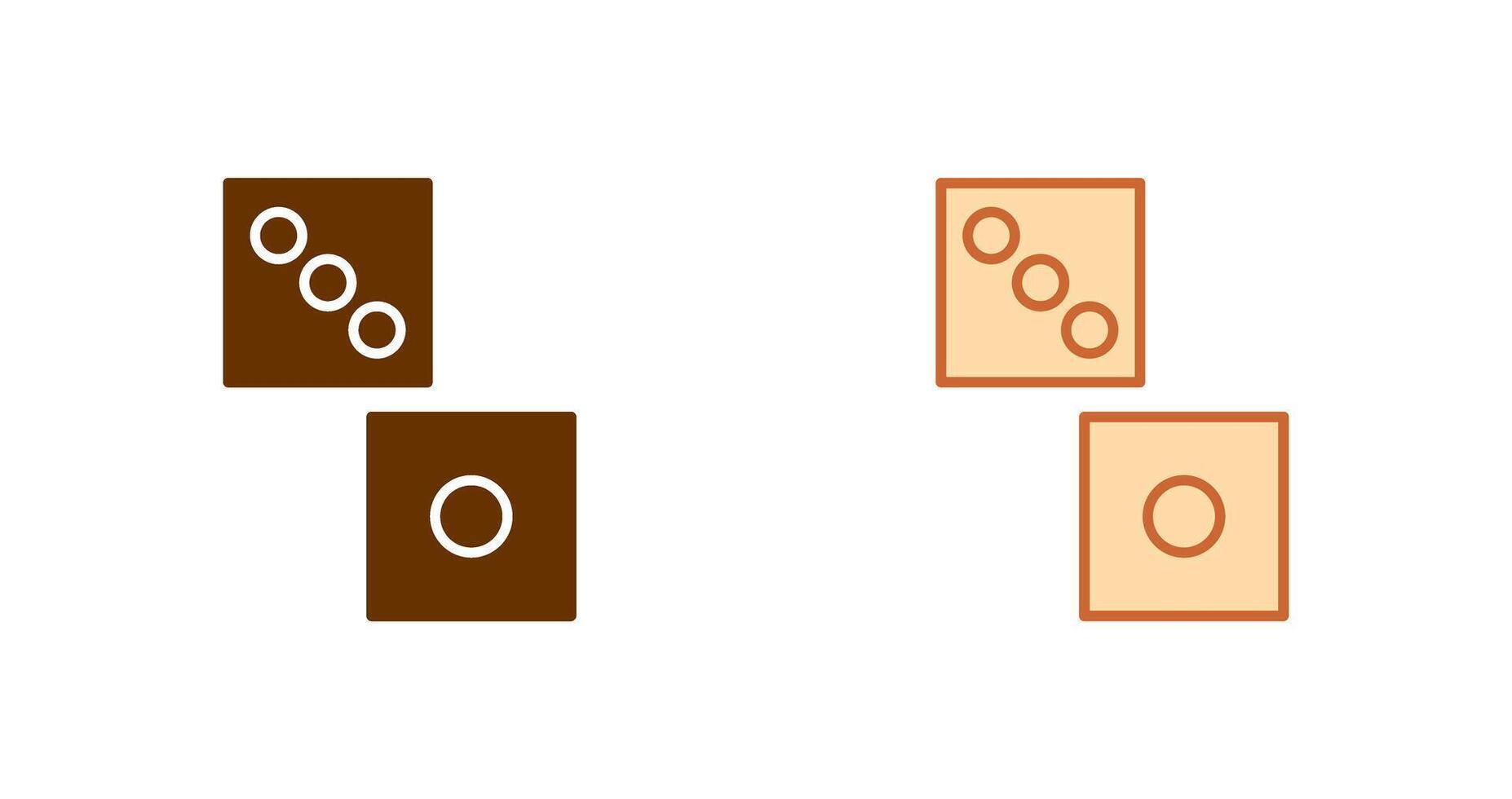 Domino Spiel Symbol Design vektor