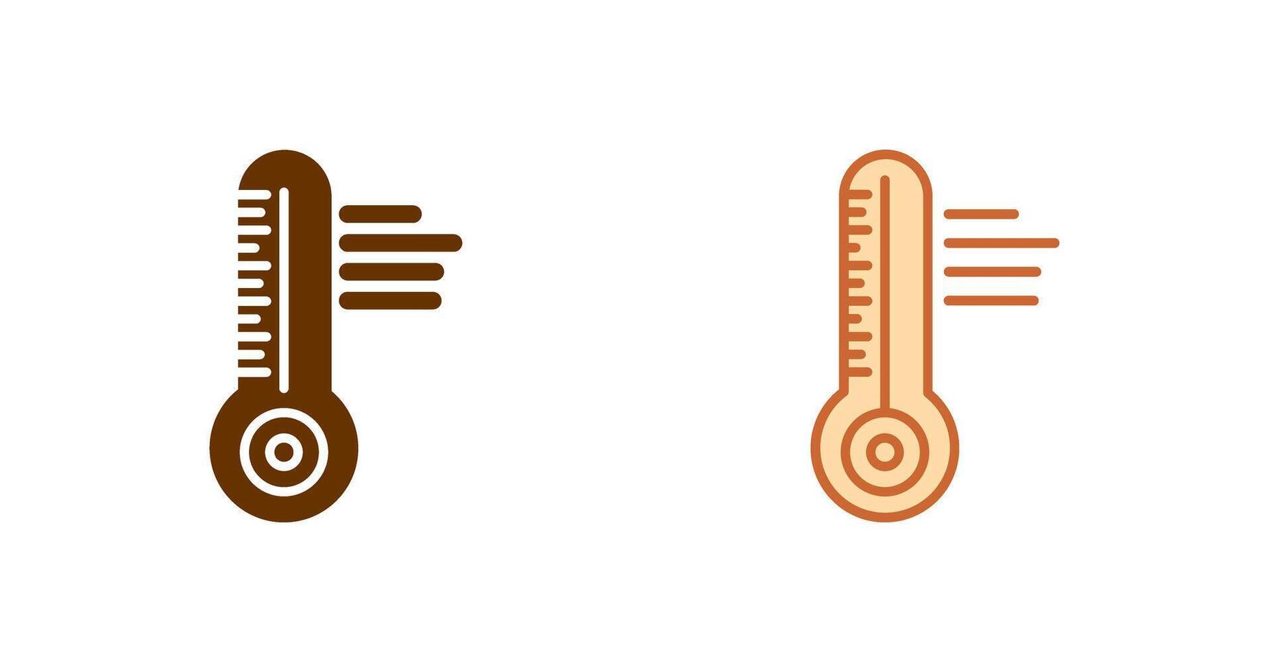 Temperatur-Icon-Design vektor