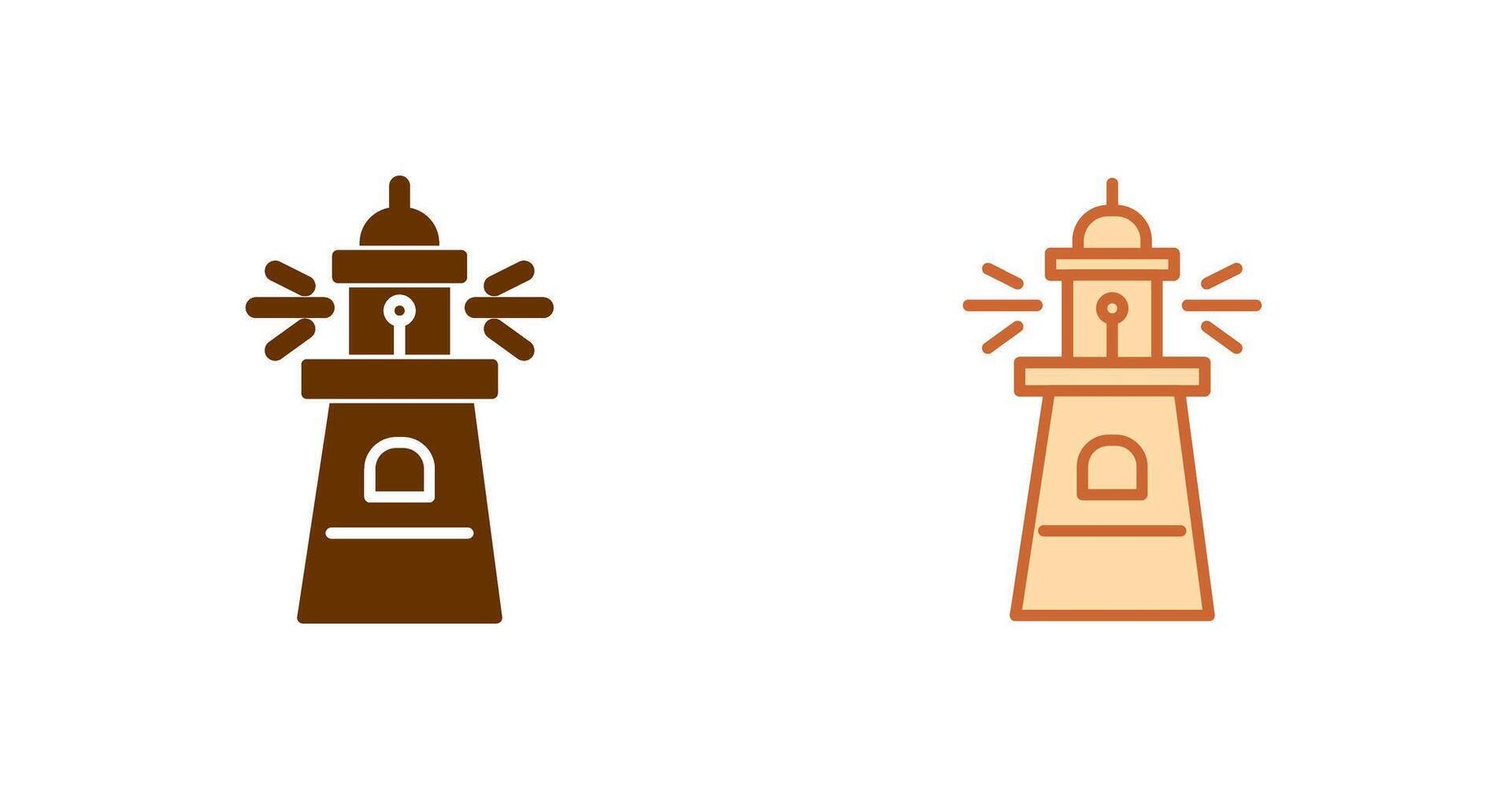 Leuchtturm-Icon-Design vektor