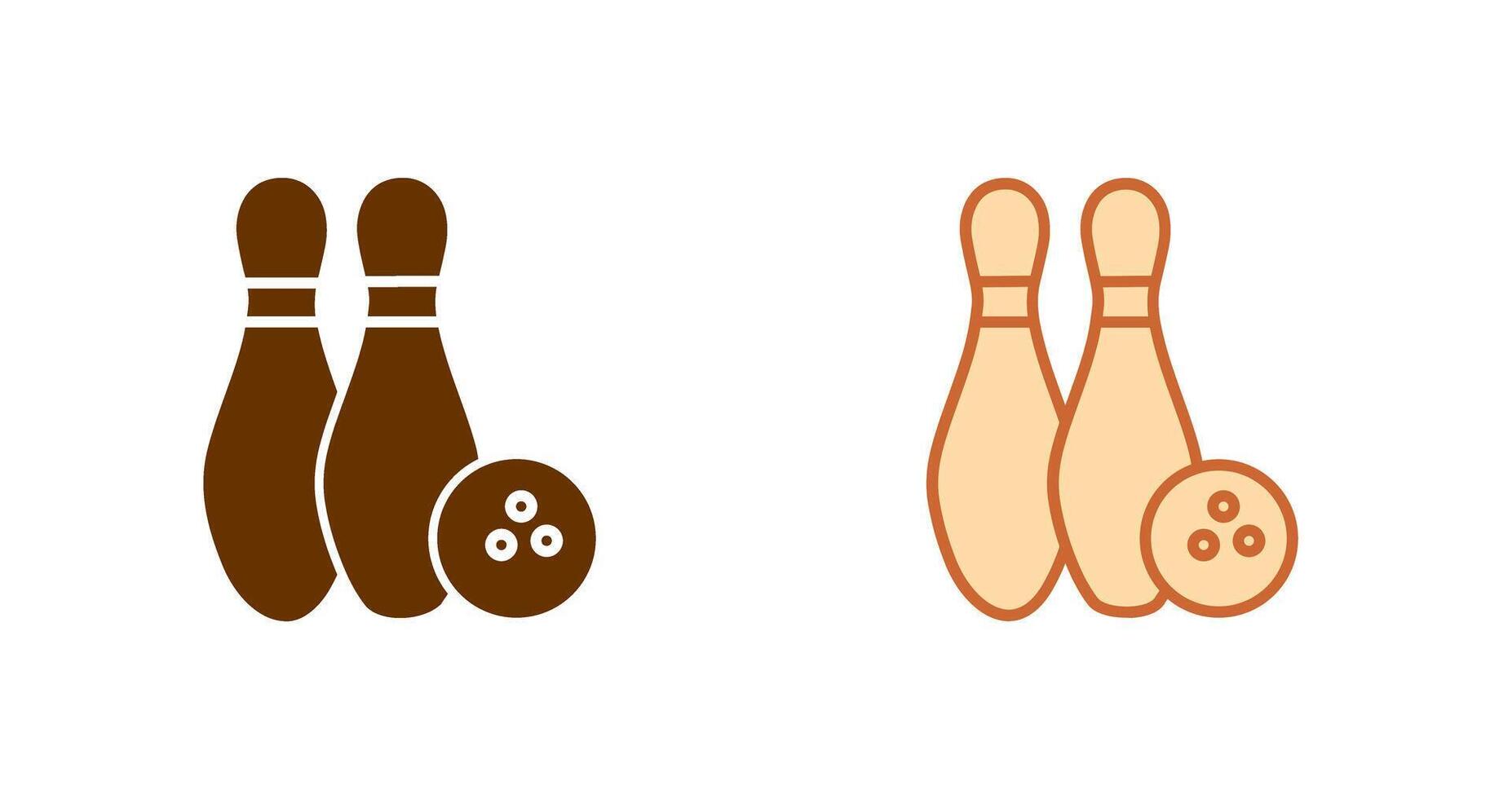 Bowling-Icon-Design vektor