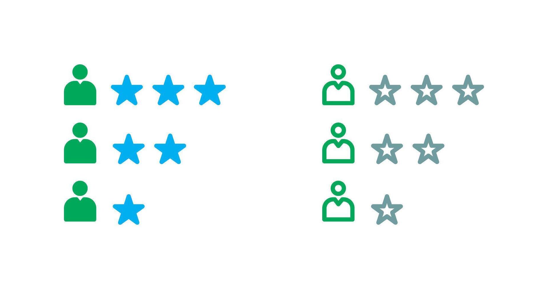 Rating-Icon-Design vektor