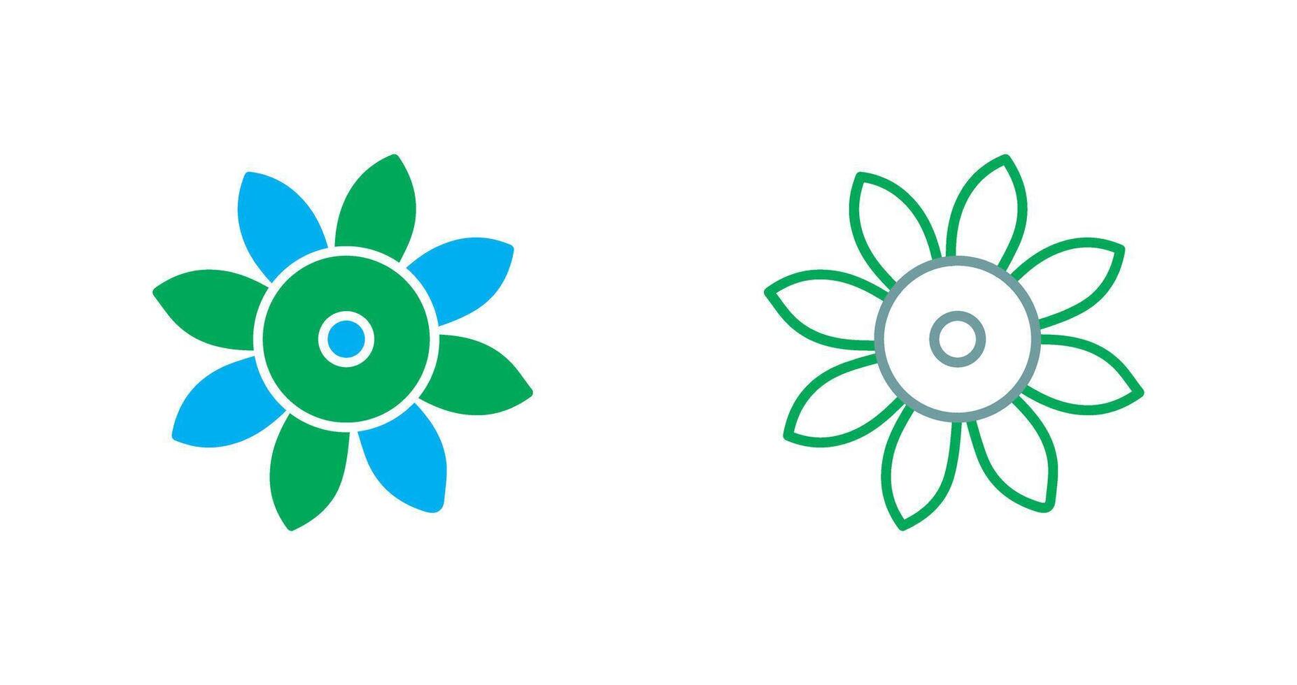 Blumen-Icon-Design vektor