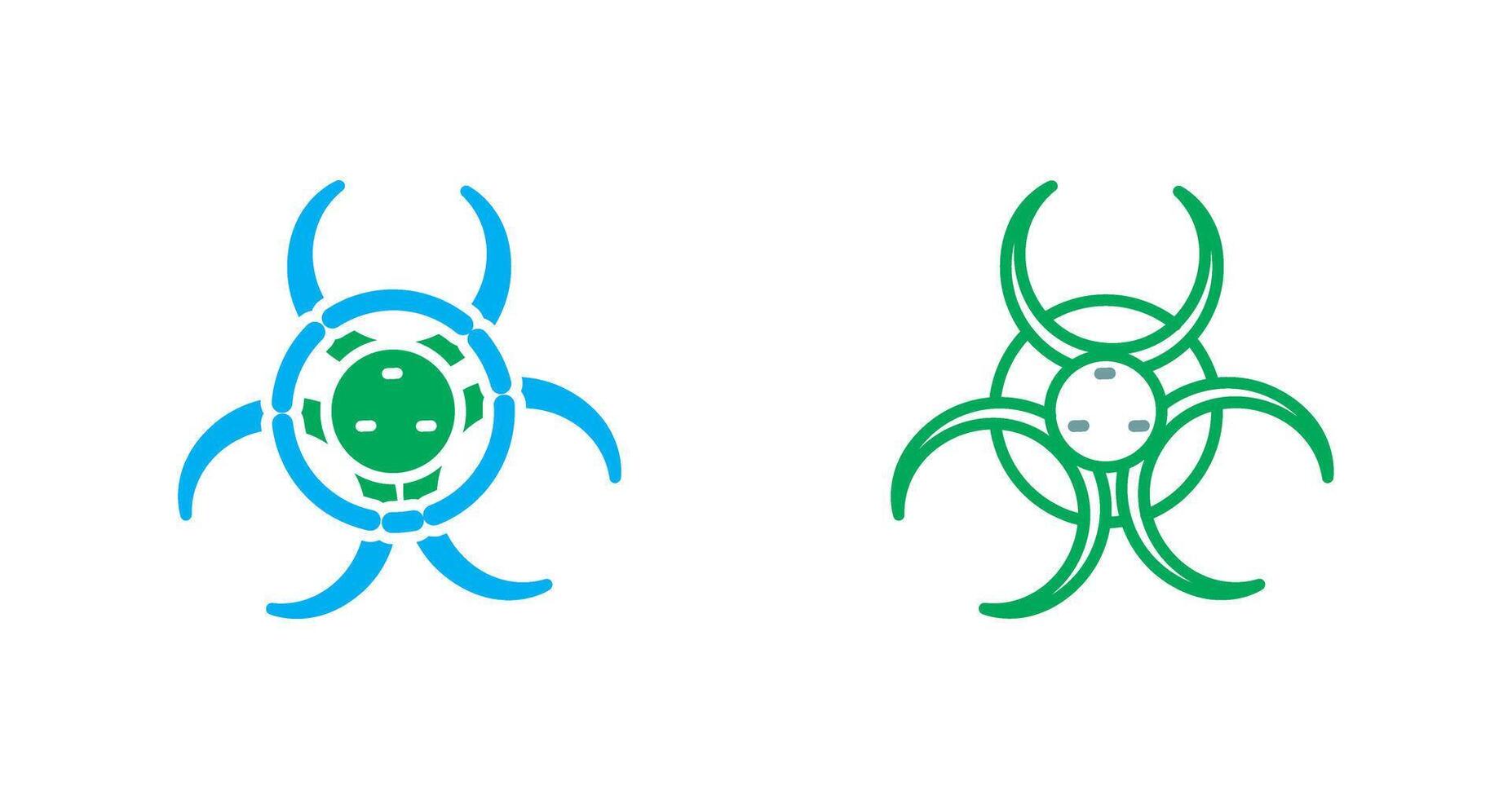 Biohazard-Icon-Design vektor