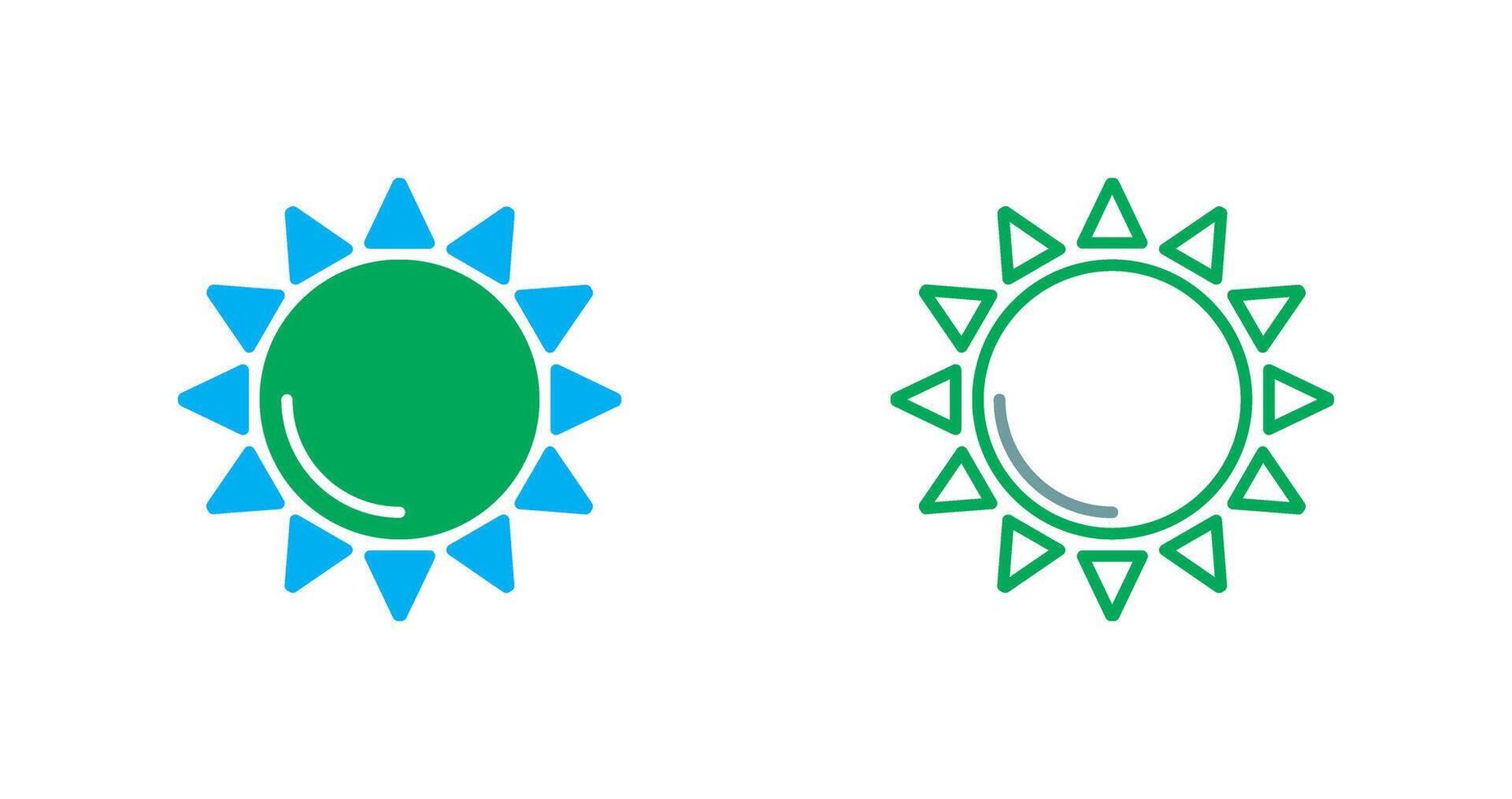 Sonne-Icon-Design vektor