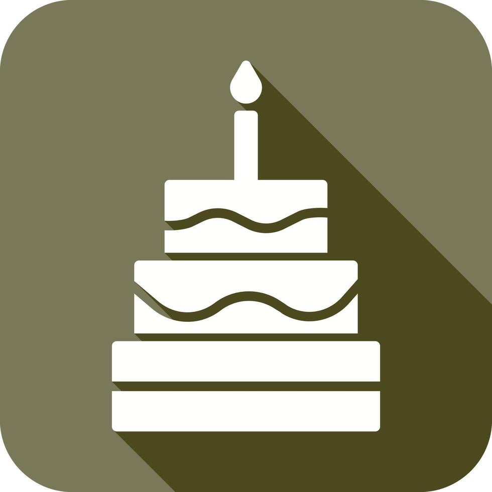 Kuchen-Icon-Design vektor