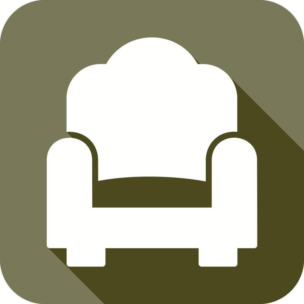 enda soffa ikon vektor