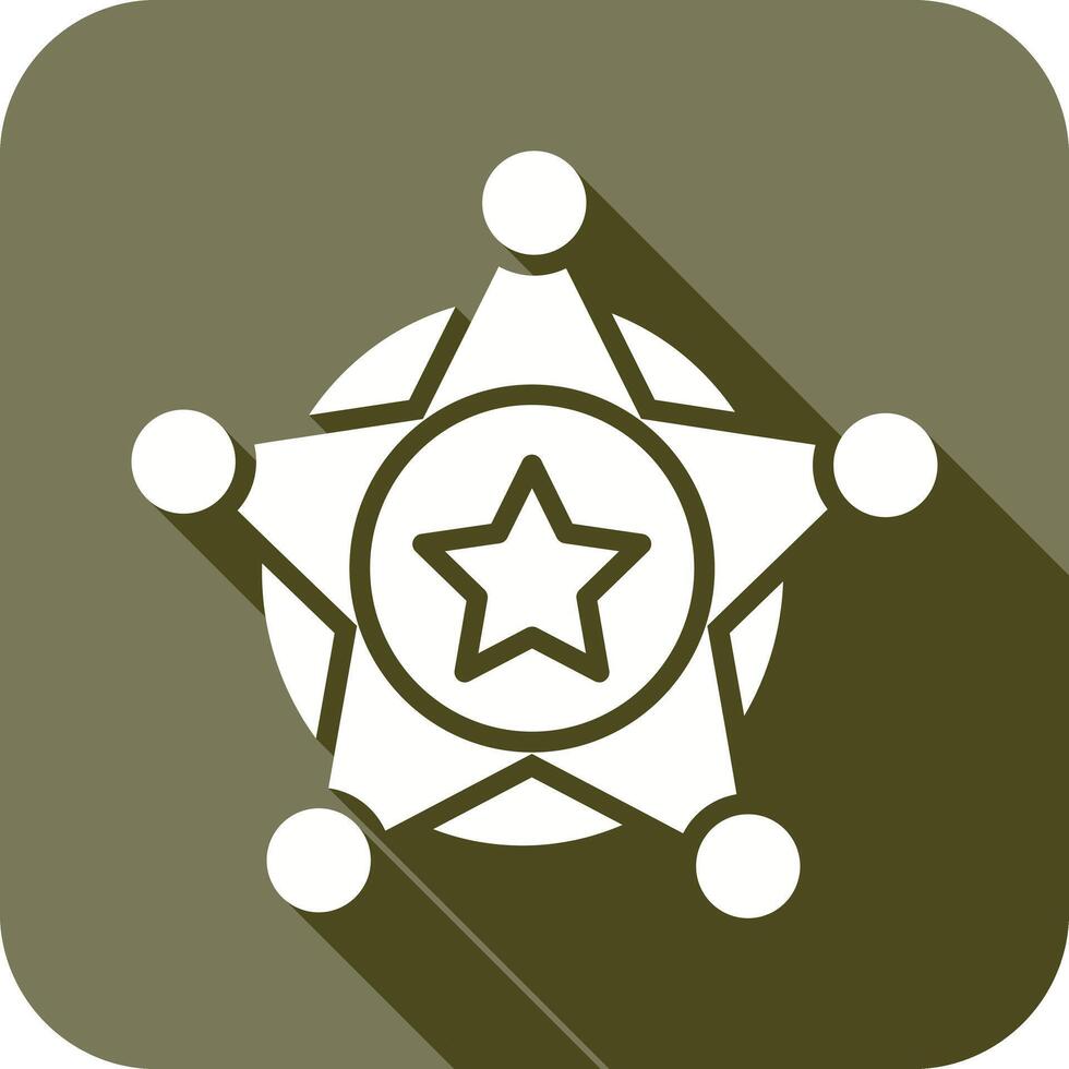 Sheriff-Abzeichen-Symbol vektor