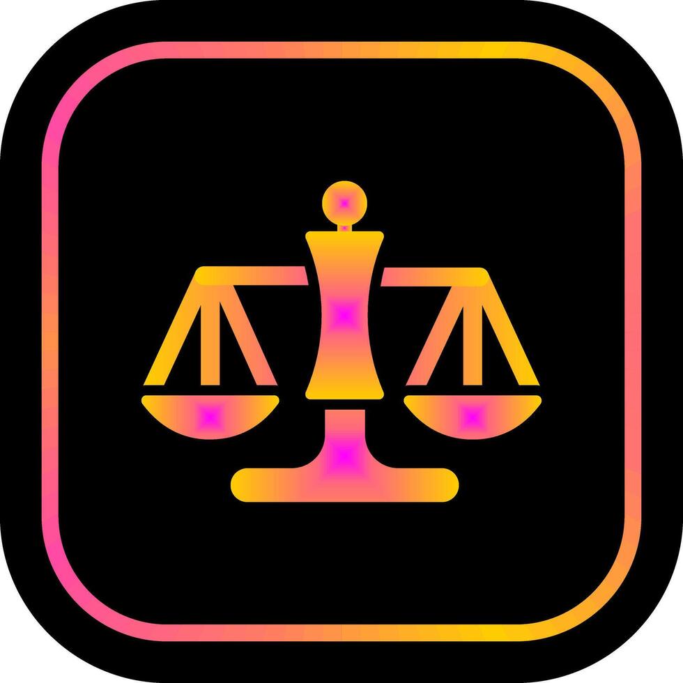 Gerechtigkeitsskala-Icon-Design vektor