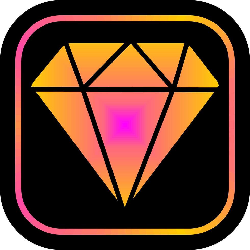 Diamant-Icon-Design vektor