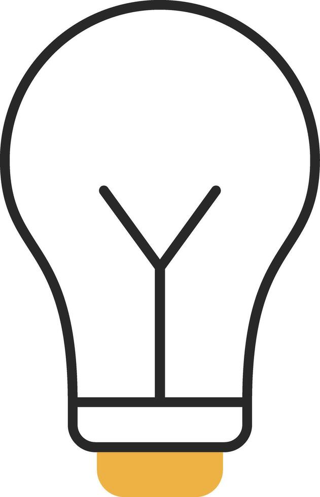 Idee gehäutet gefüllt Symbol vektor