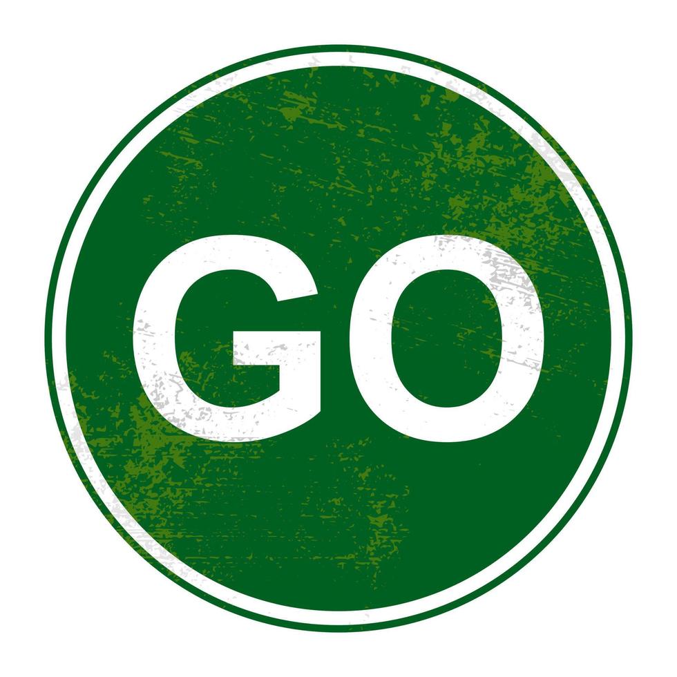 grünes Grunge-Straßenschild vektor