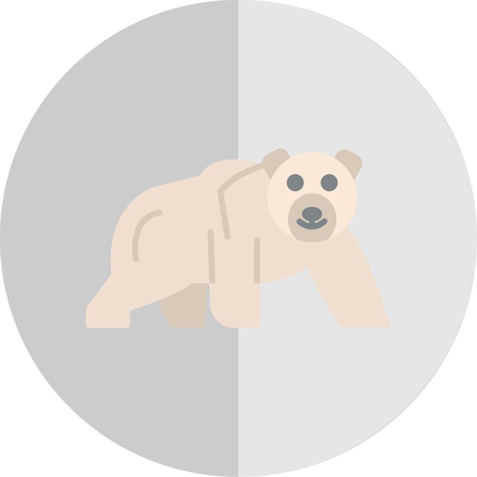 Polar- Bär eben Rahmen Symbol vektor