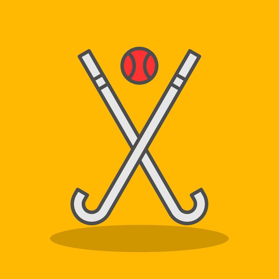 Eishockey gefüllt Schatten Symbol vektor