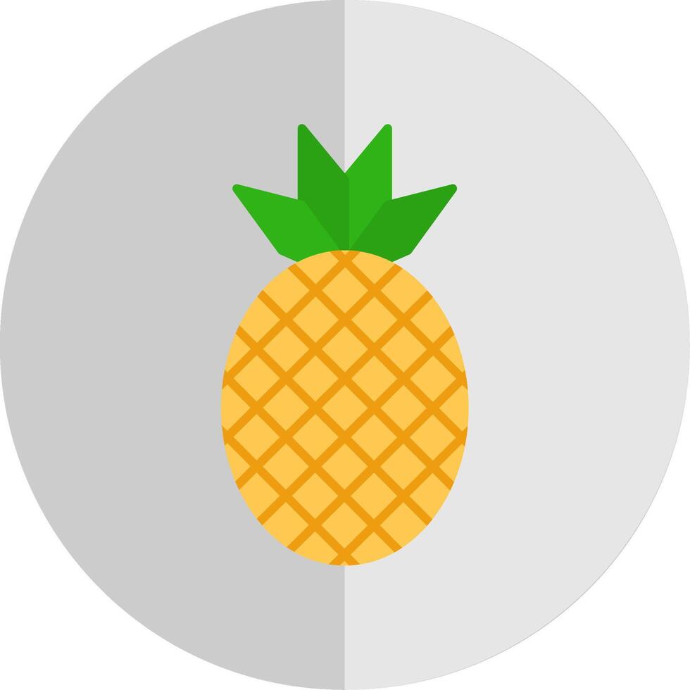 Ananas eben Rahmen Symbol vektor