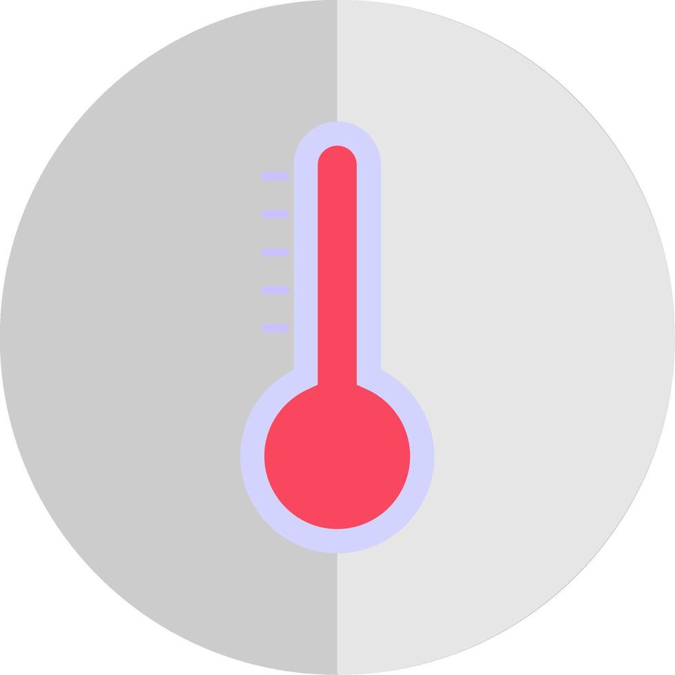 temperatur platt skala ikon vektor