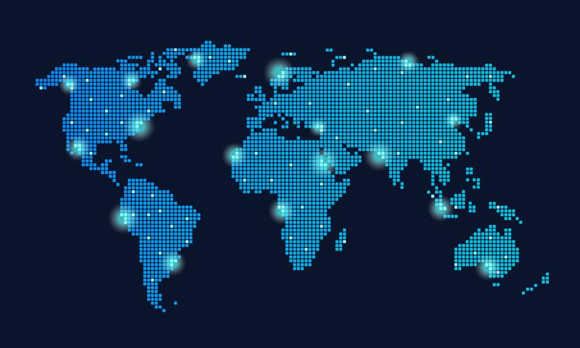 Globales Technologie-Netzwerk vektor