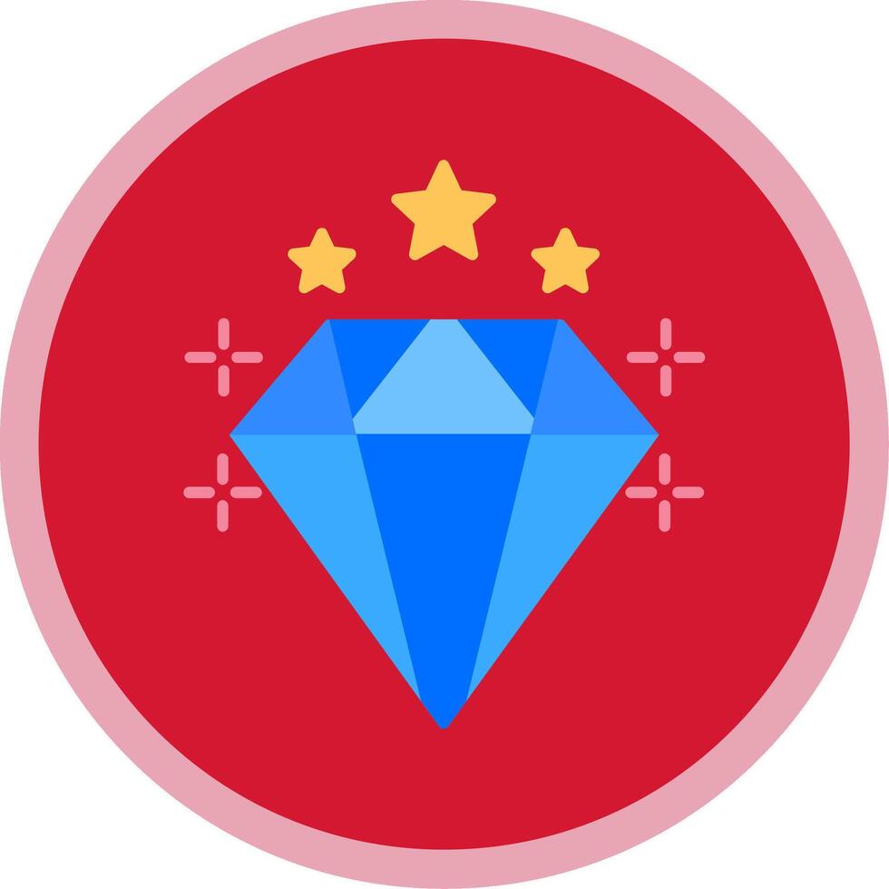 Diamant eben multi Kreis Symbol vektor