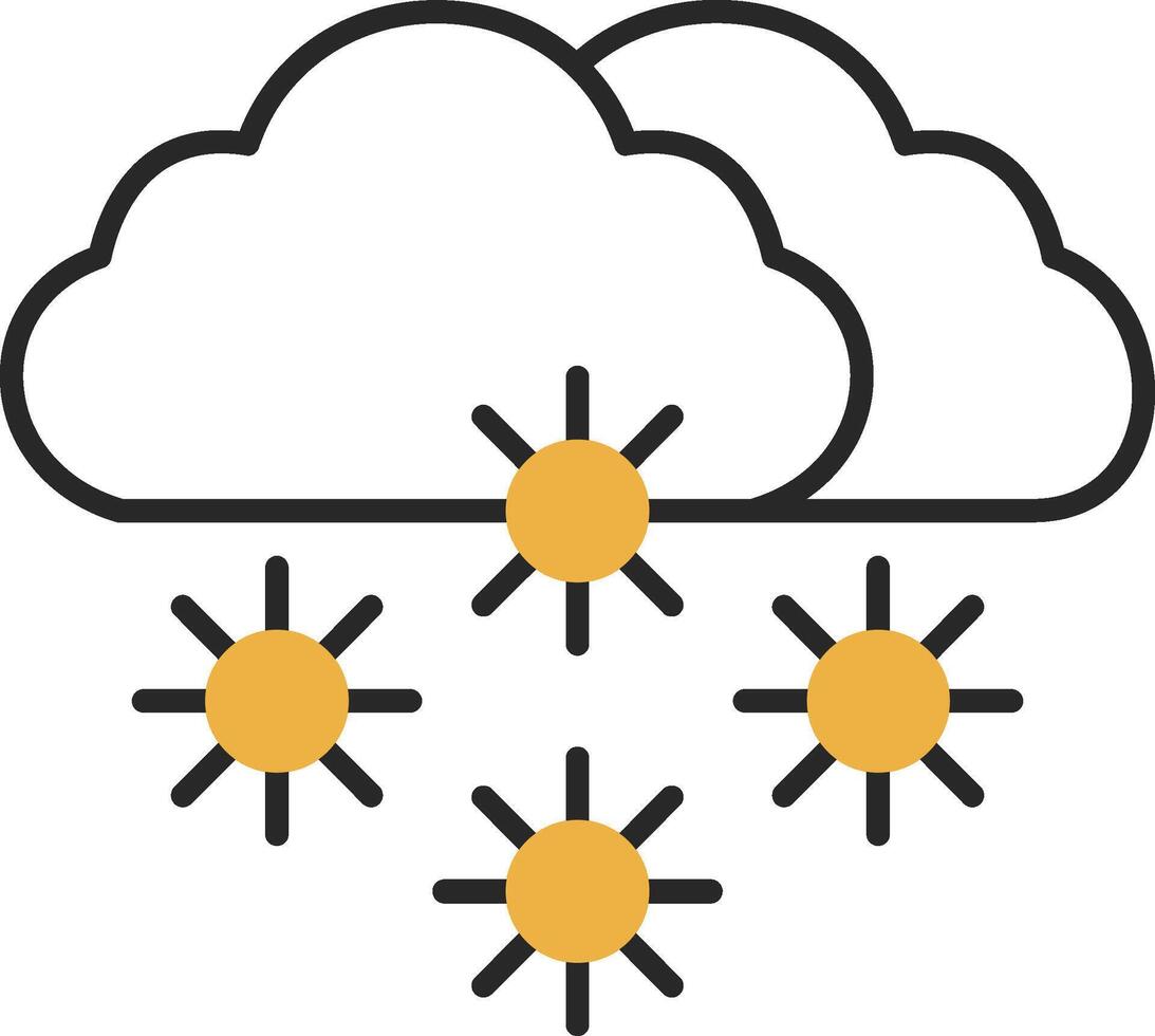 schneebedeckt gehäutet gefüllt Symbol vektor