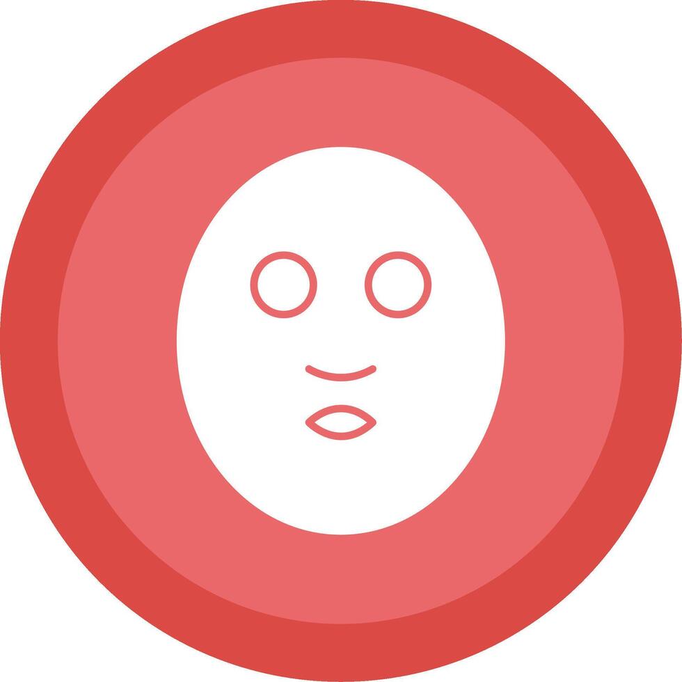 Gesichts- Maske Glyphe multi Kreis Symbol vektor