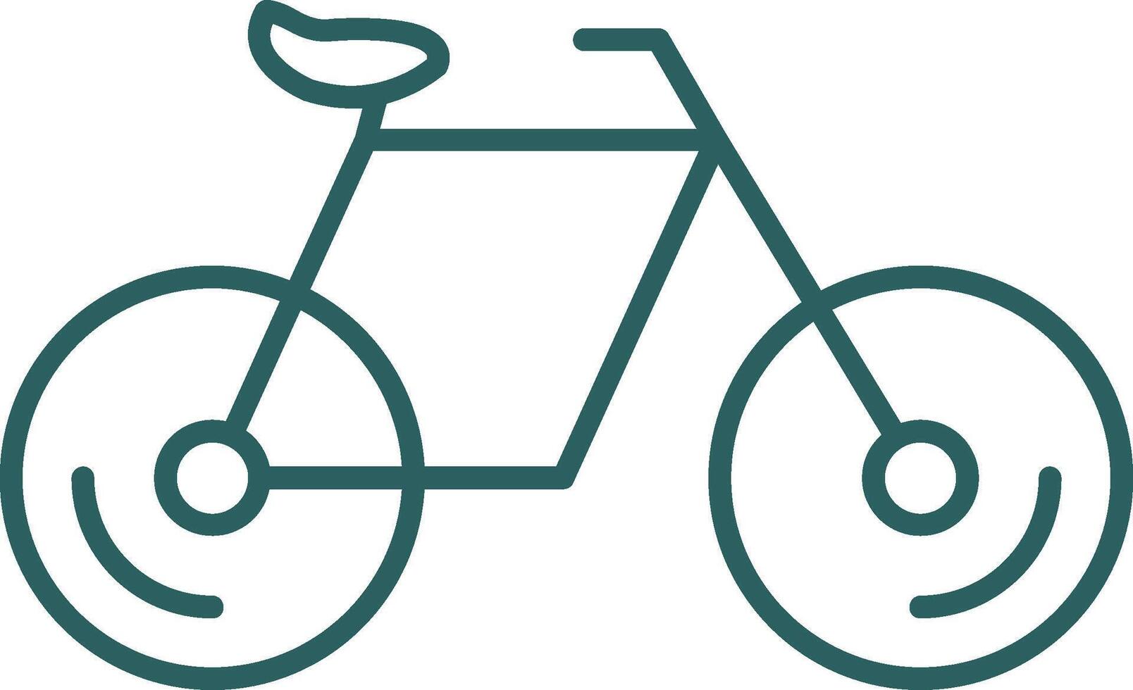 Fahrrad Linie Gradient runden Ecke Symbol vektor
