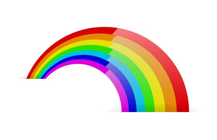 Abstraktes Regenbogensymbol vektor