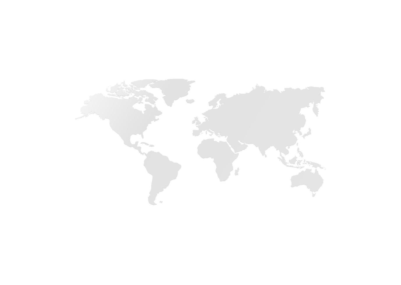 Vektor. graue Weltkarte. isoliert auf weißem Hintergrund. Weltkarte . flache Erde, Vorlage für Website-Muster, Jahresbericht, Inphografien. vektor