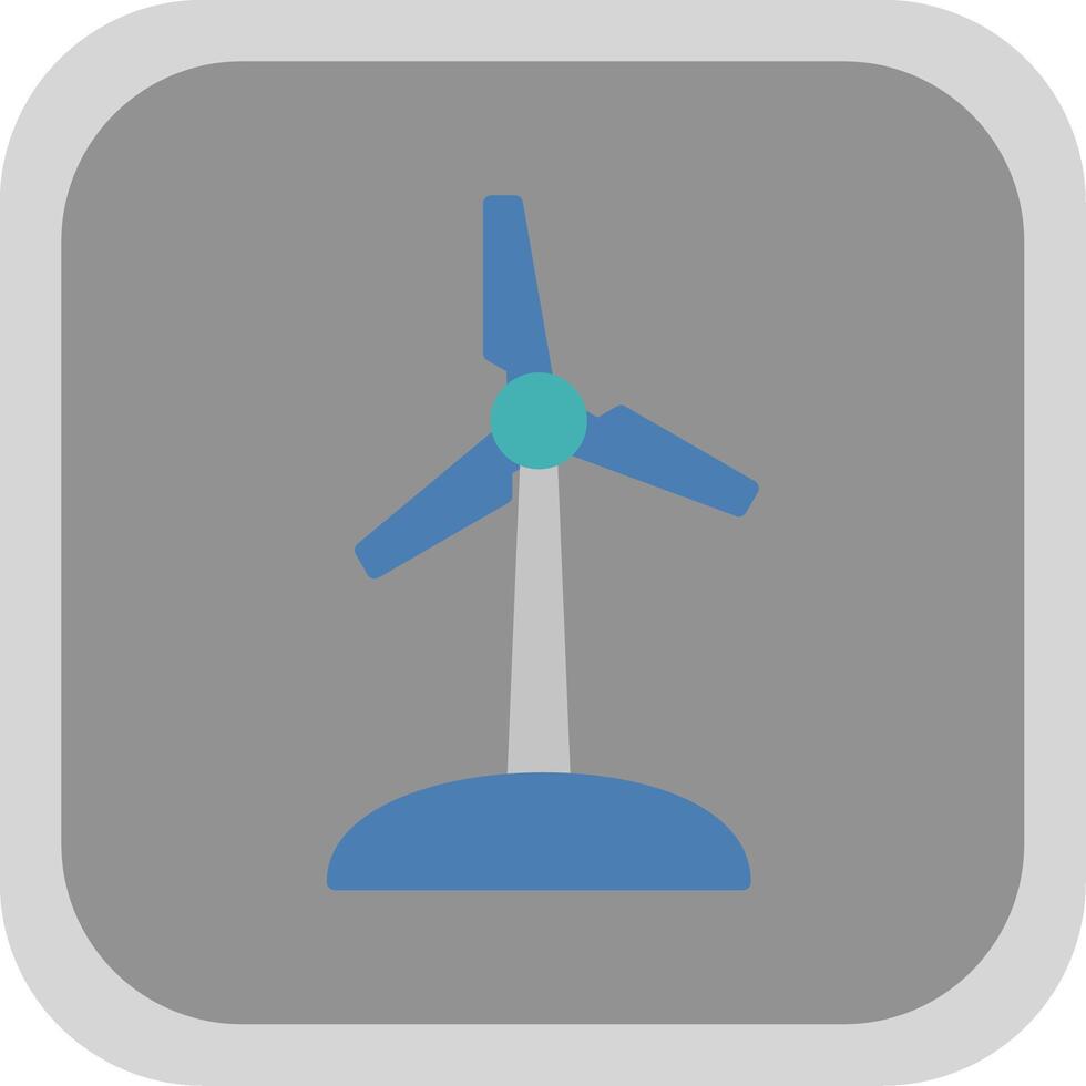 Turbine eben runden Ecke Symbol vektor