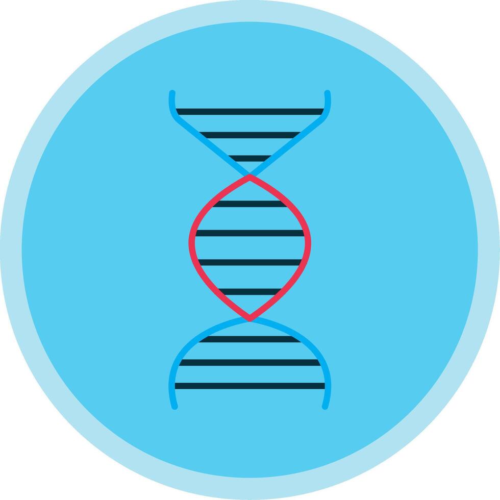 DNA eben multi Kreis Symbol vektor
