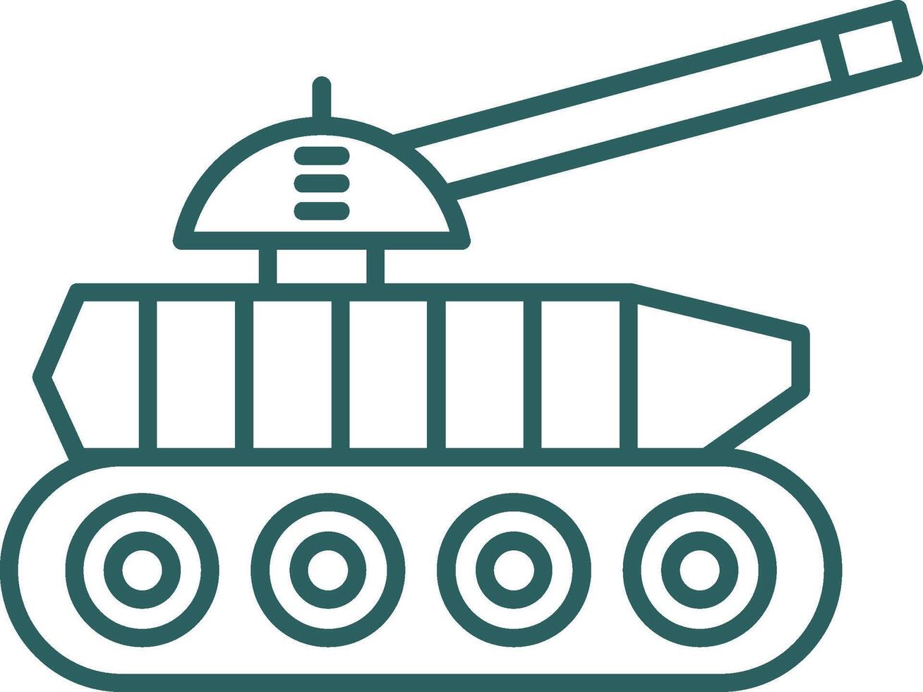Panzer Linie Gradient runden Ecke Symbol vektor