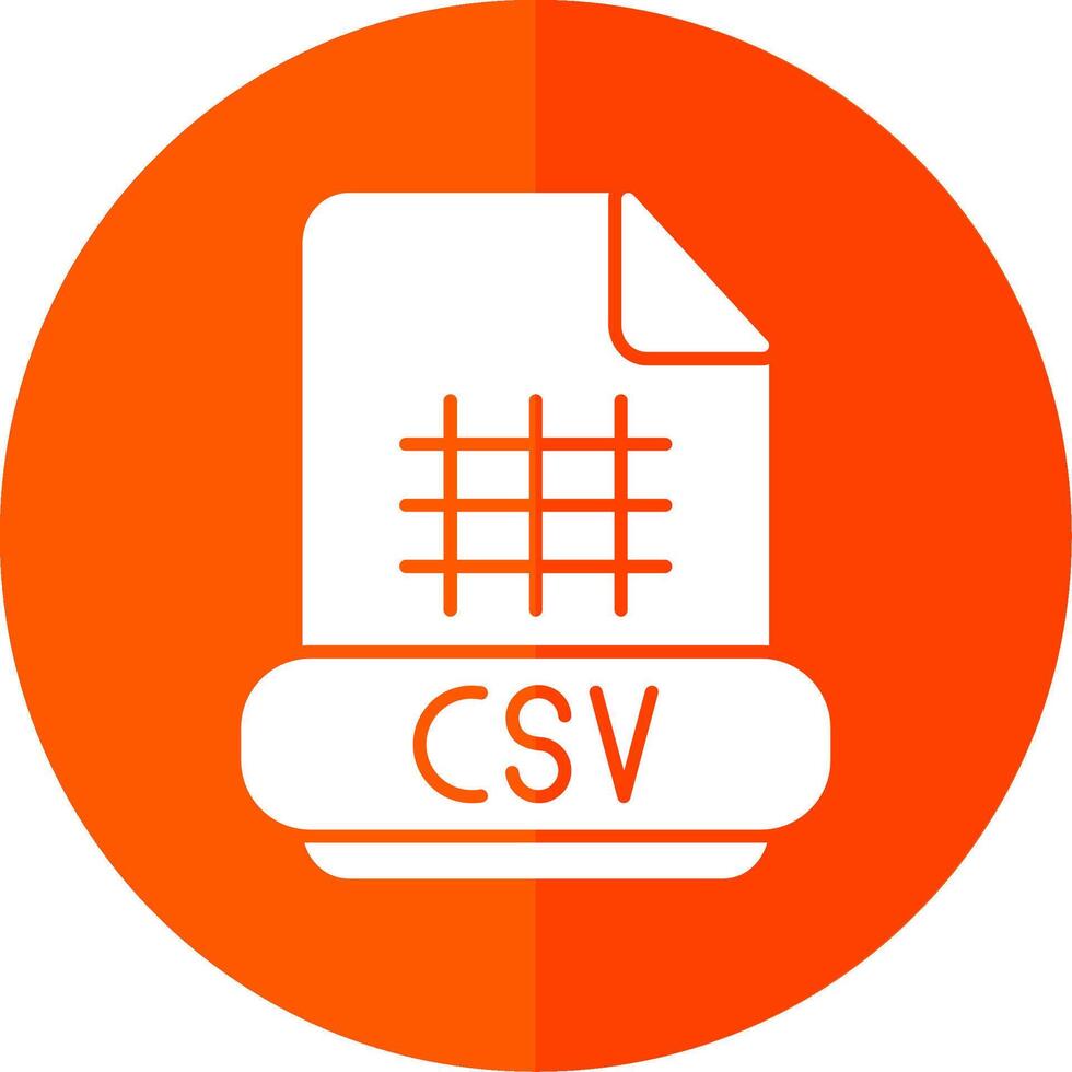 csv Glyphe rot Kreis Symbol vektor