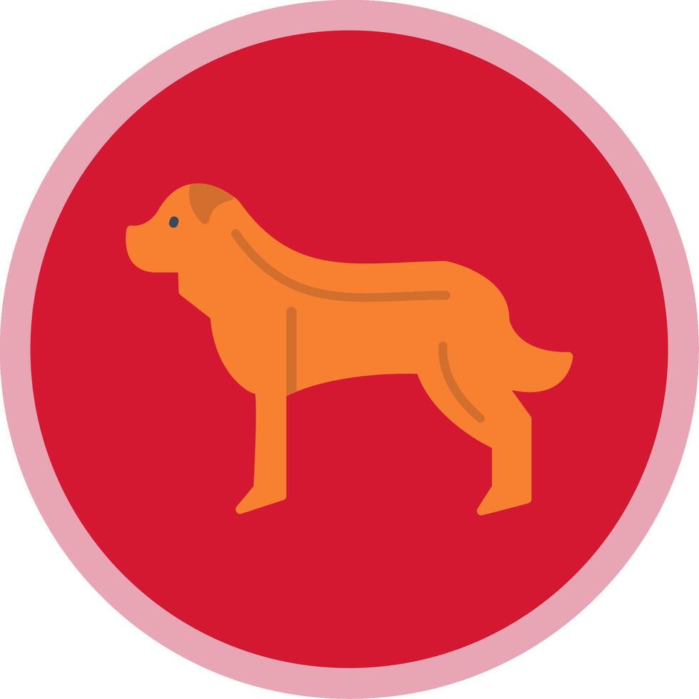 Hund eben multi Kreis Symbol vektor