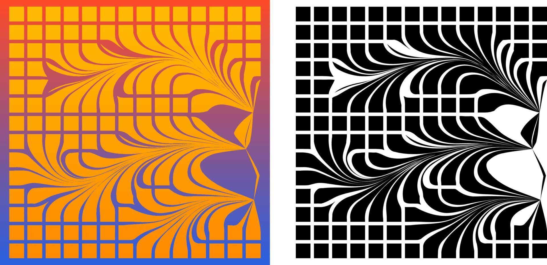 bunte abstrakte Muster mit Quadraten vektor