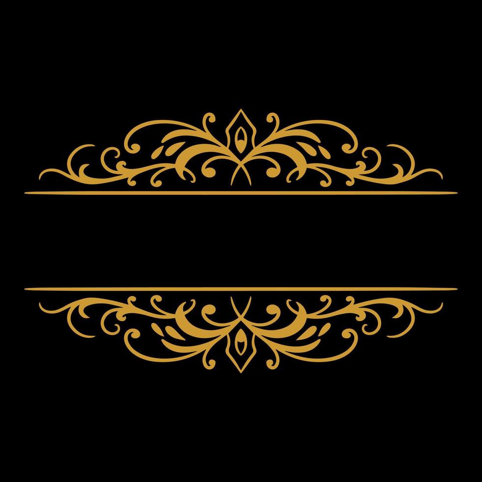 Jahrgang Rand Design Ornament Hochzeit Dekoration vektor