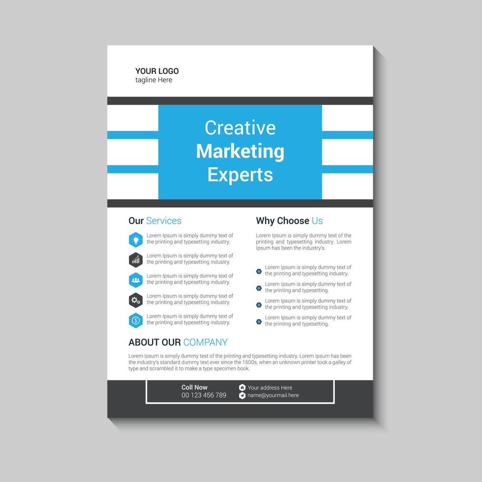 Corporate Flyer Template Design vektor