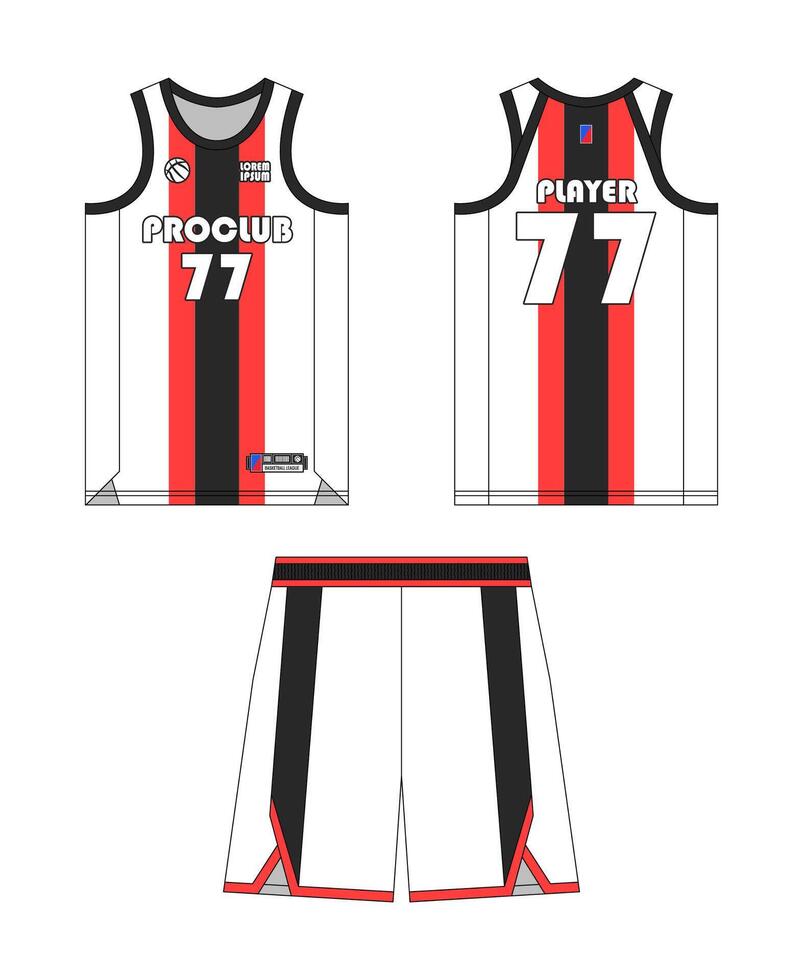 basketboll jersey mall design, basketboll enhetlig attrapp design, sublimering sporter kläder design, jersey basketboll idéer. design. vektor