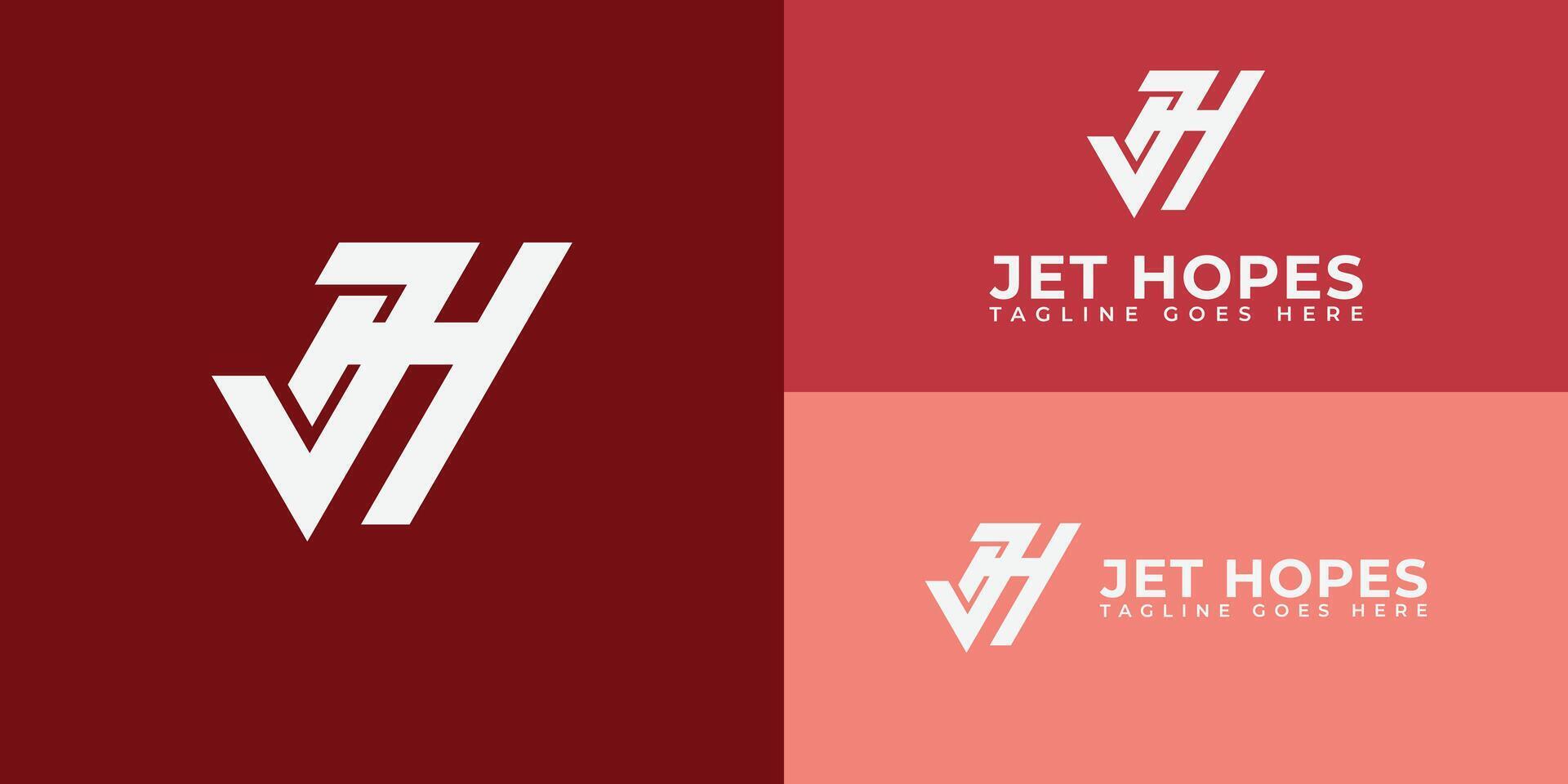 abstrakt Initiale Brief jh oder hj Logo im Weiß Farbe isoliert auf mehrere rot Hintergrund Farben. das Logo ist geeignet zum sportlich Sport Schuh Logo Symbole zu Design Inspiration Vorlagen. vektor