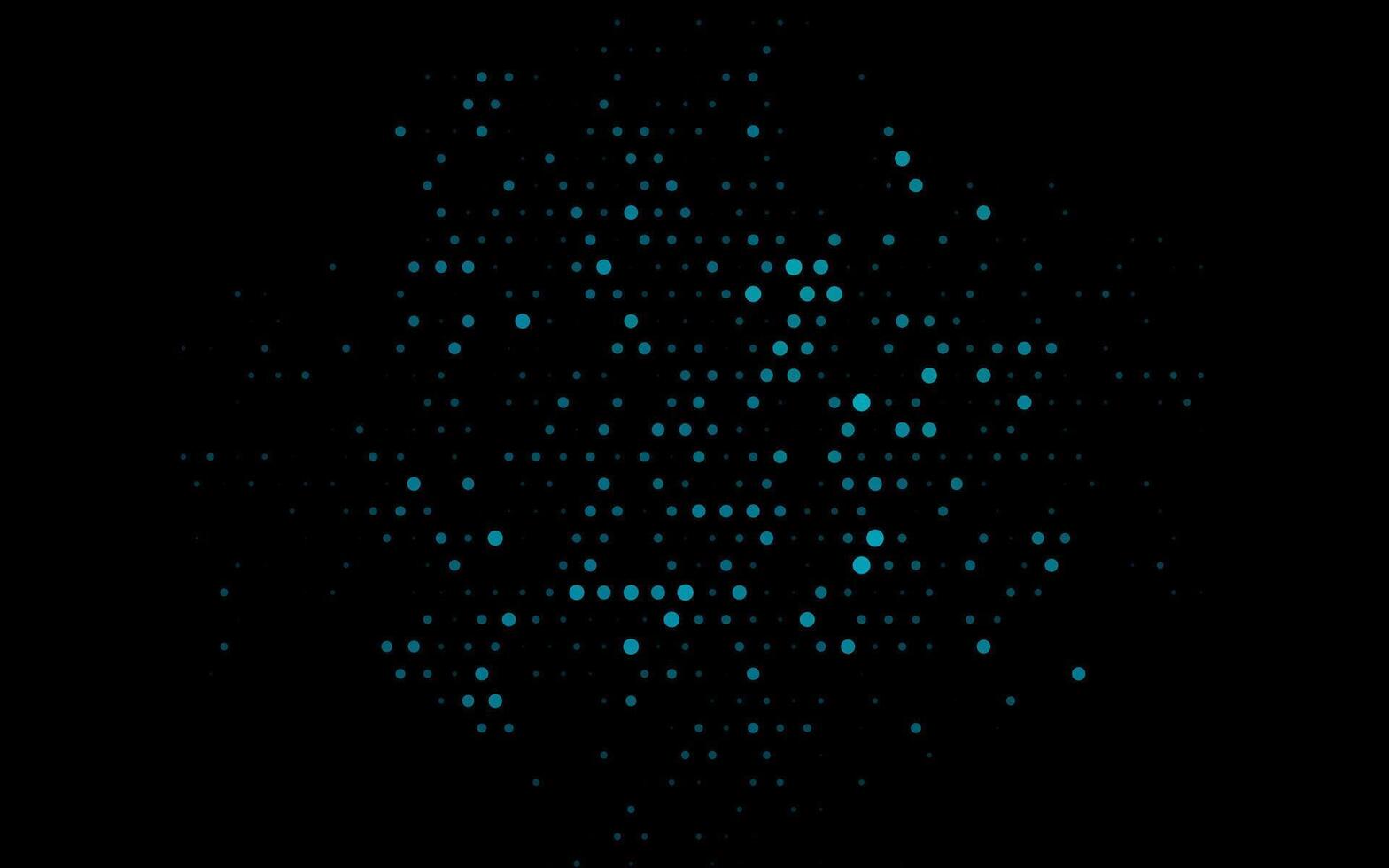 mörk blå layout med cirkel former. vektor