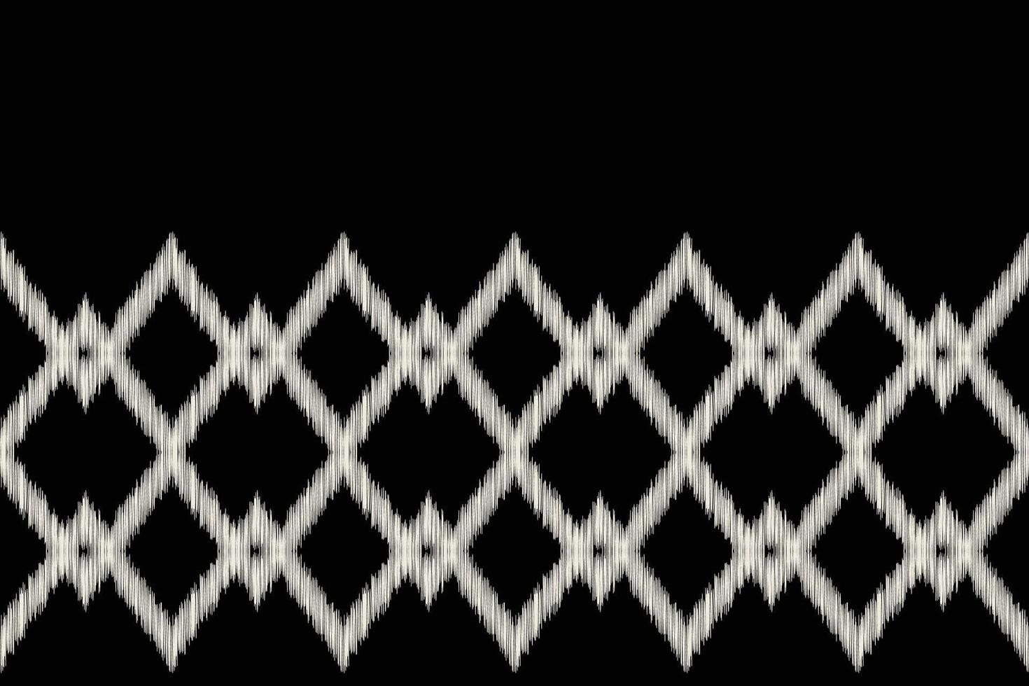 traditionell ethnisch Ikat Motiv Stoff Hintergrund Muster geometrisch .afrikanisch Ikat Stickerei ethnisch orientalisch Muster schwarz Hintergrund Hintergrund. abstrakt, Illustration, Textur, Rahmen, Dekoration. vektor