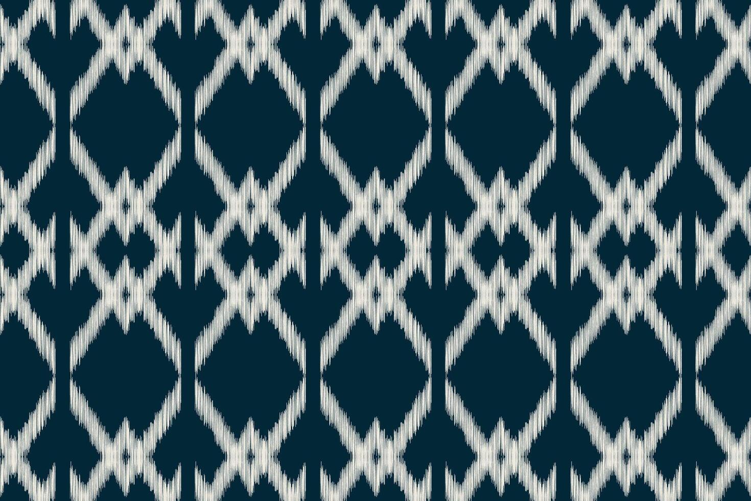 traditionell etnisk ikat motiv tyg mönster geometrisk stil.afrikansk ikat broderi etnisk orientalisk mönster blå bakgrund tapet. abstrakt,,illustration.texture,ram,dekoration. vektor