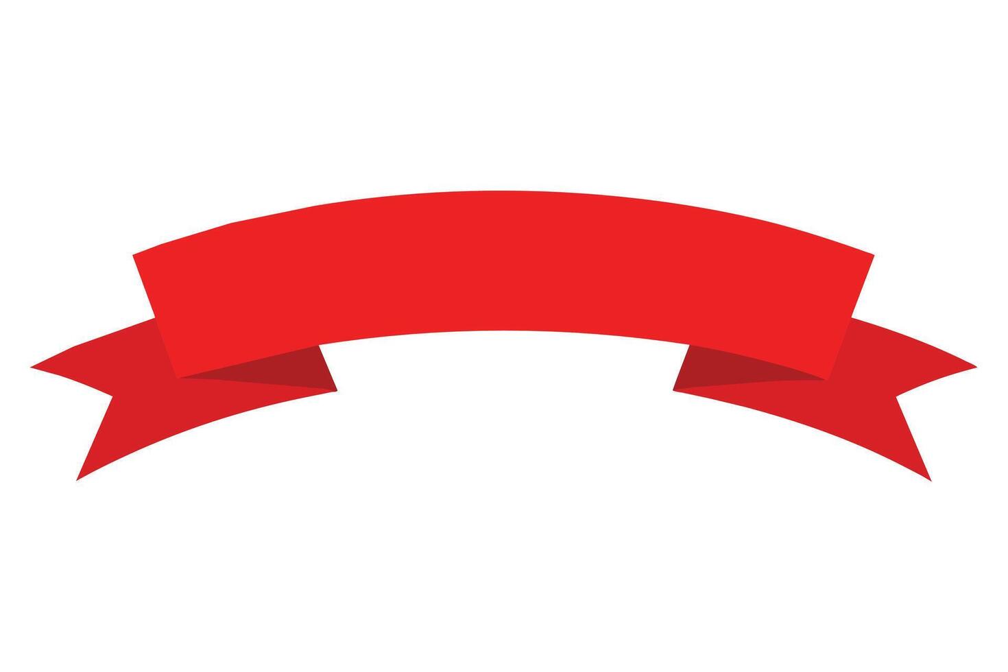 eben Illustration von rot Band Sammlung. geeignet zum Design Element von Banner Dekoration, leer Band zum Jahrgang Ornament vektor