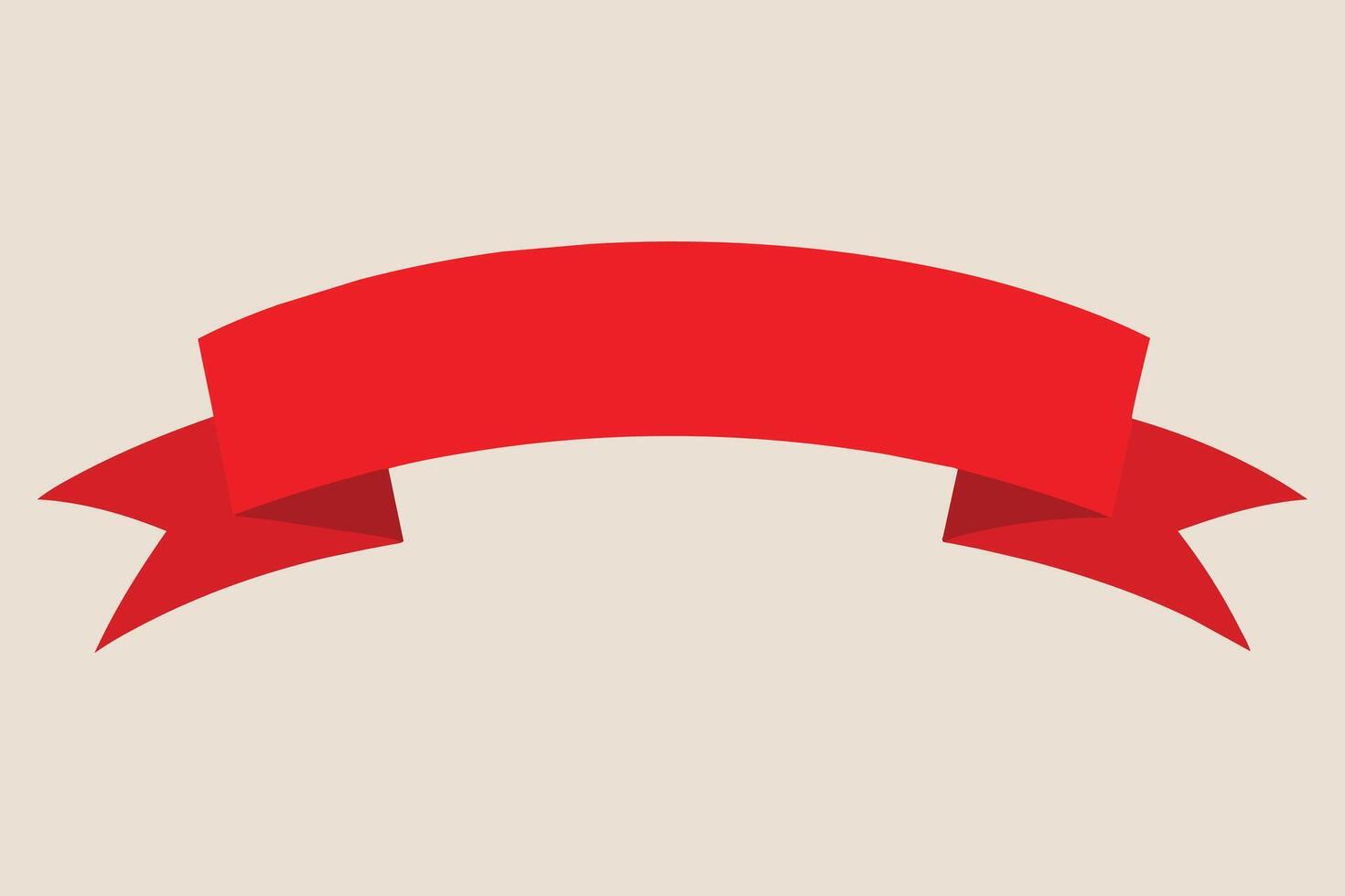 eben Illustration von rot Band Sammlung. geeignet zum Design Element von Banner Dekoration, leer Band zum Jahrgang Ornament vektor