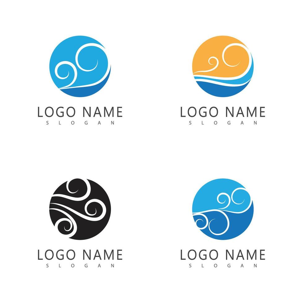 Wind Logo Symbol Design vektor