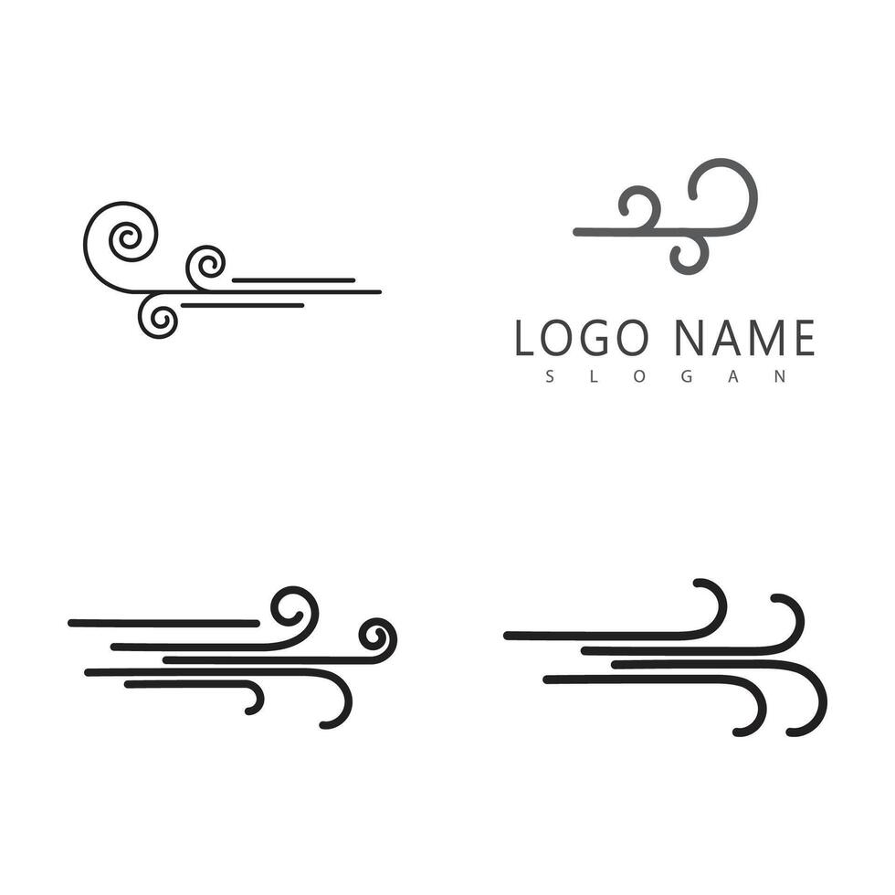 Wind Logo Symbol Design vektor