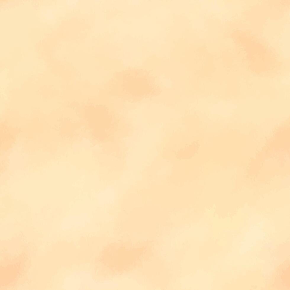 Farbe wäscht, ein Pfirsich Flaum Fleck, orange, Beige, luftig, durchscheinend, mit weich, verschwommen Kanten. Hand gezeichnet Aquarell Illustration nahtlos Muster vektor