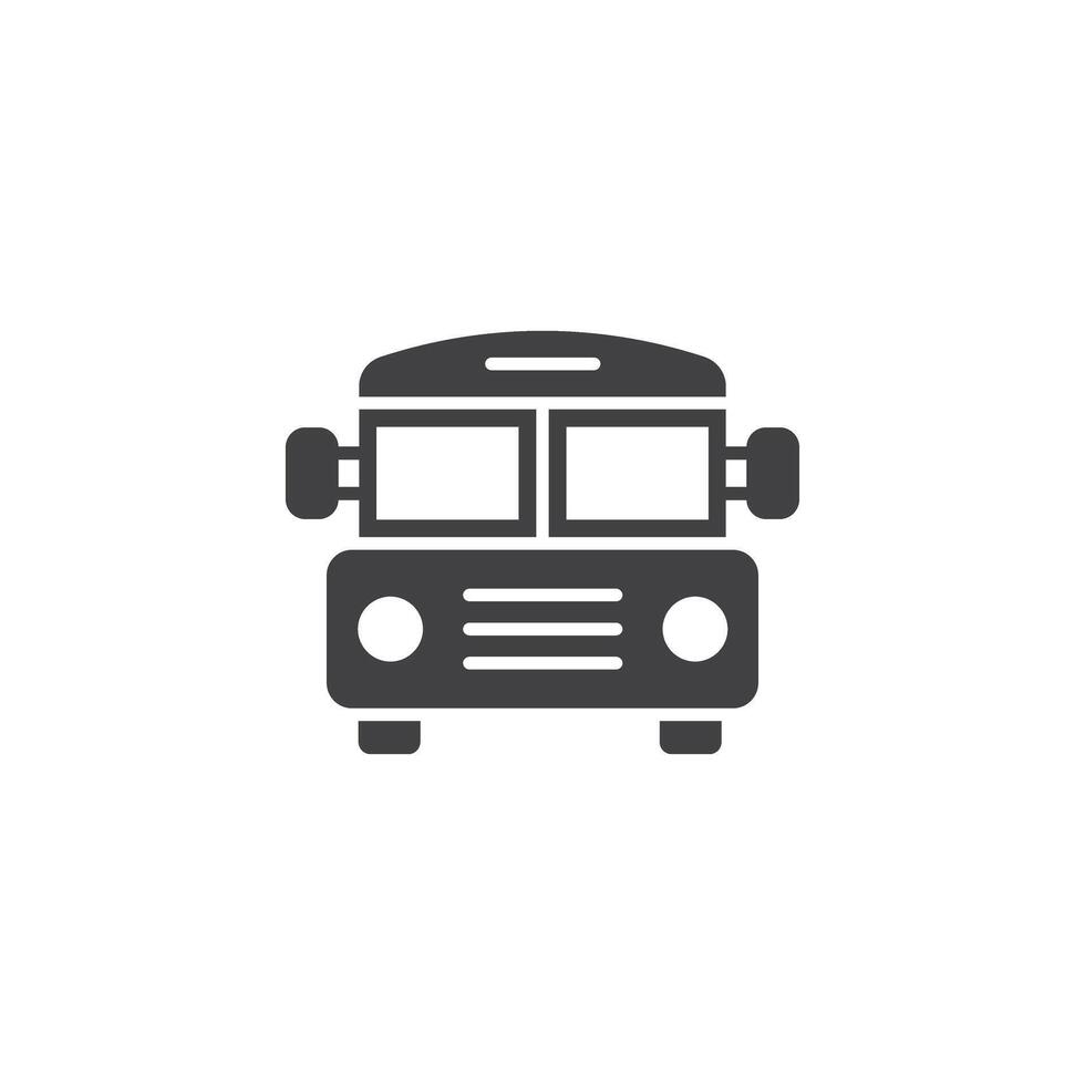 Bus Symbol im eben Stil. Autobus Illustration auf isoliert Hintergrund. Transport Zeichen Geschäft Konzept. vektor