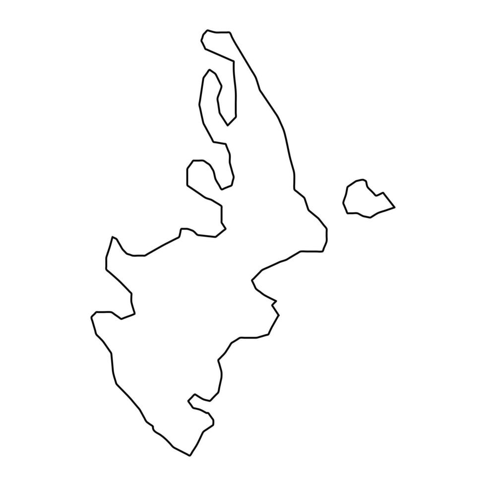 Kerteminde Gemeinde Karte, administrative Aufteilung von Dänemark. Illustration. vektor
