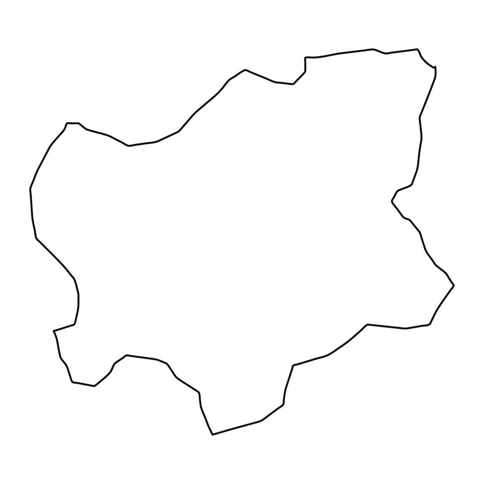 hillerod kommun Karta, administrativ division av Danmark. illustration. vektor